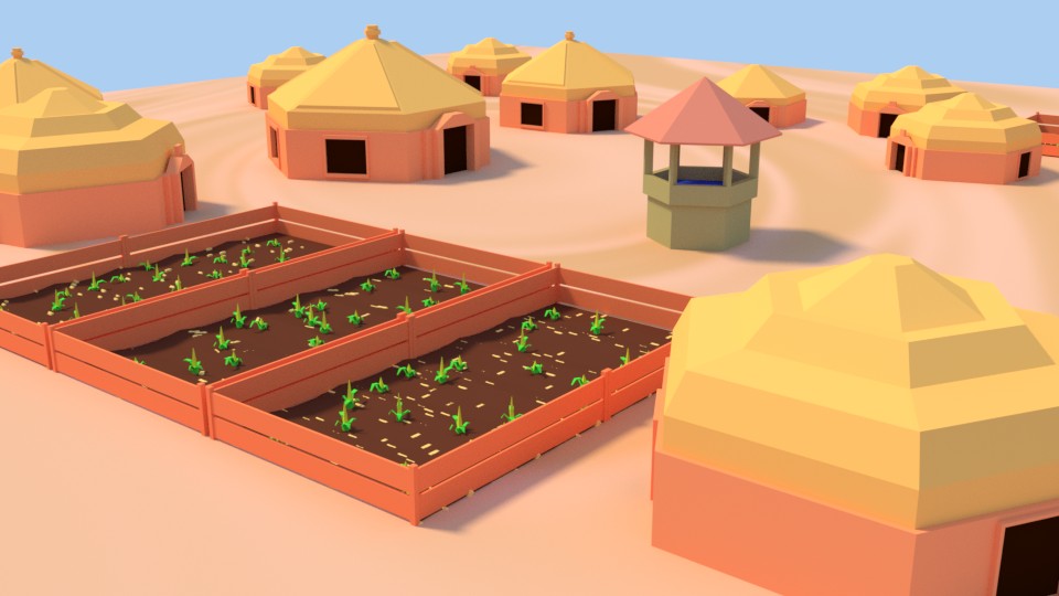 Low-Poly Village preview image 1